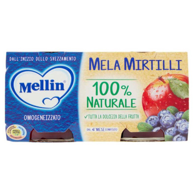 Mellin Omogeneizzato Mela e Mirtillo Gr.100X2