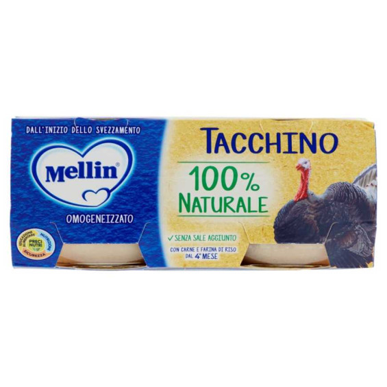 Mellin Omogeneizzato Tacchino Gr.80X2