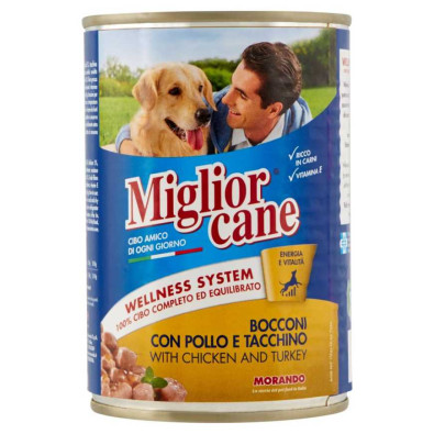 Miglior Cane Bocconi con Pollo e Tacchino Gr.405