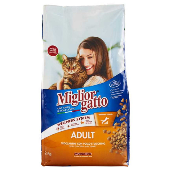 Miglior Gatto Croccantini con Pollo e Tacchino Kg.2