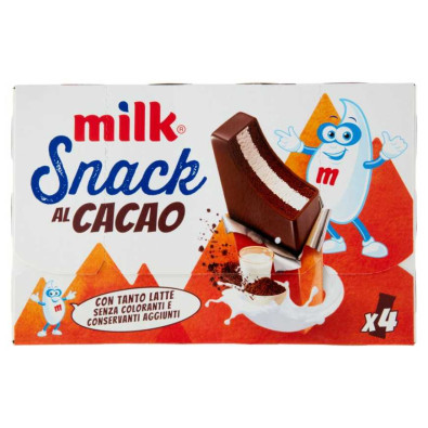 Milk Snack al Cacao Gr.30 Pz.4