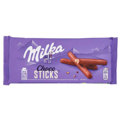 Milka Choco Sticks Biscotti Ricoperti di Cioccolato al Latte Gr.112