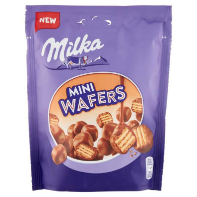 Milka Mini Wafers Ricoperti di Cioccolato Gr.110