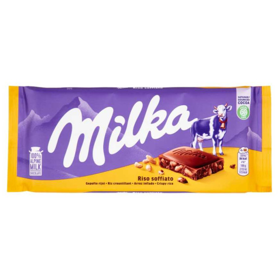 Milka Tavoletta di Cioccolato con Riso Soffiato Gr.100