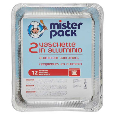 Mister Pack Contenitori Alluminio 12 Porzioni