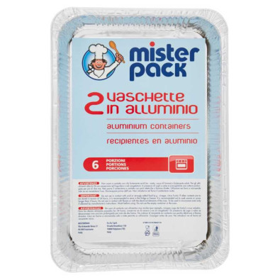 Mister Pack Vaschette Alluminio 6 Porzioni