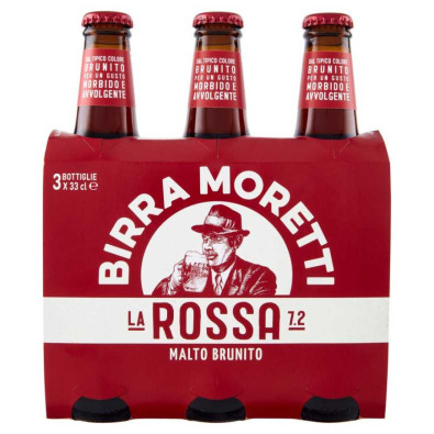 Moretti Birra La Rossa Cl.33X3 Vol.7,2°