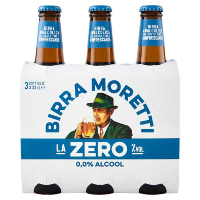 Moretti Birra Zero Cl.33X3 Vol.0°