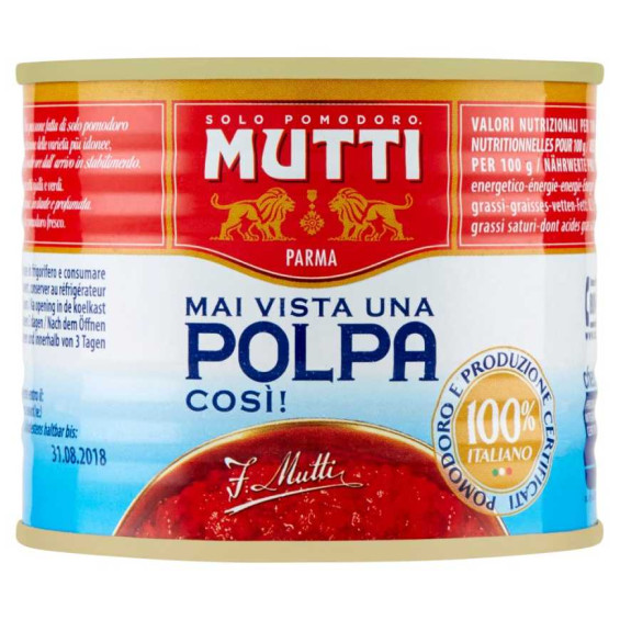 Mutti Polpa di Pomodoro Gr.210 X Pz.2