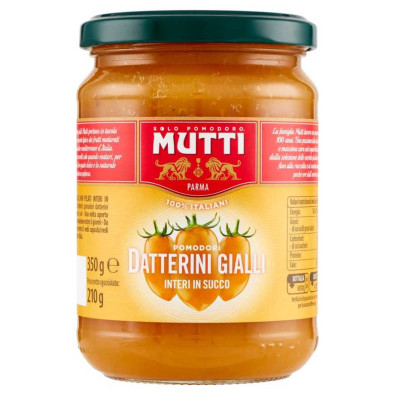 Mutti Pomodori Datterini Gialli Interi in Succo Gr.350