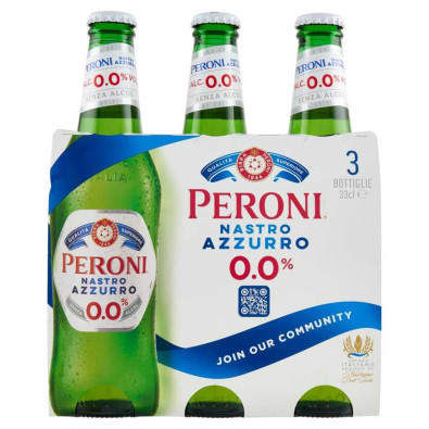 Nastro Azzurro Zero Birra Cl.33X3 Vol.0°