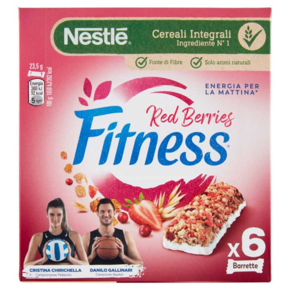 Nestle' Fitness Barrette Frutti Rossi Gr.23.5 Pz.6