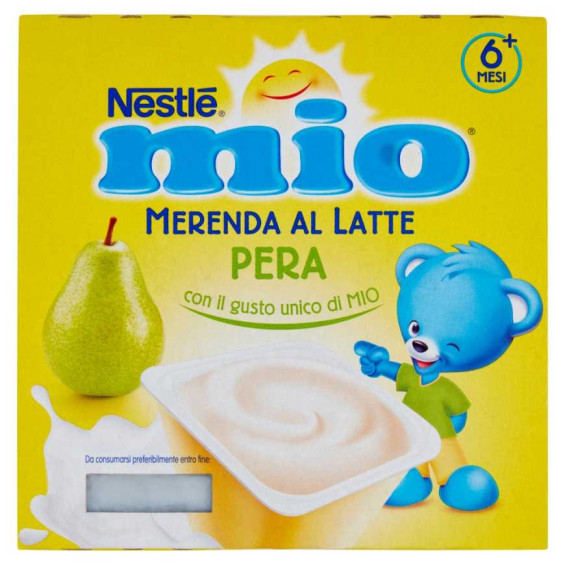 Nestle' Mio Merenda Latte e Pera Gr.100 Pz.4