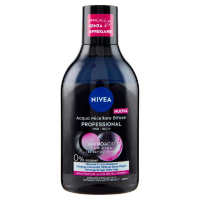 Nivea Viso Professional Acqua Micellare Bifase Struccante Ml.400