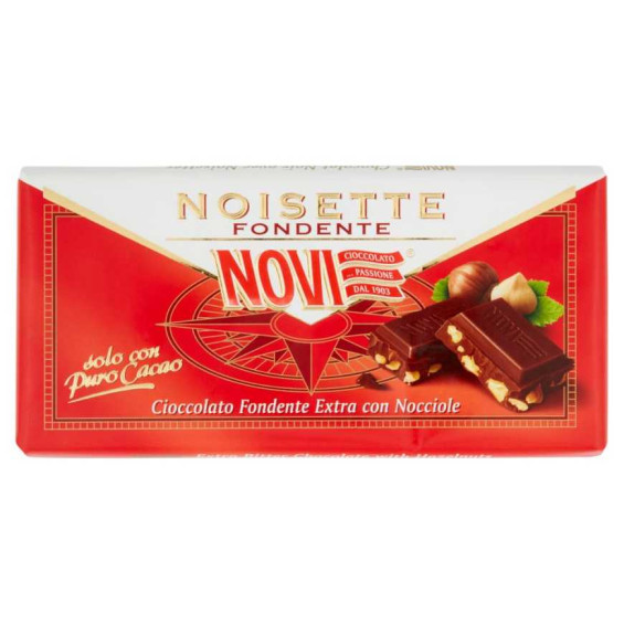 Novi Tavoletta di Cioccolato Noisette Fondente con Nocciole Gr.100