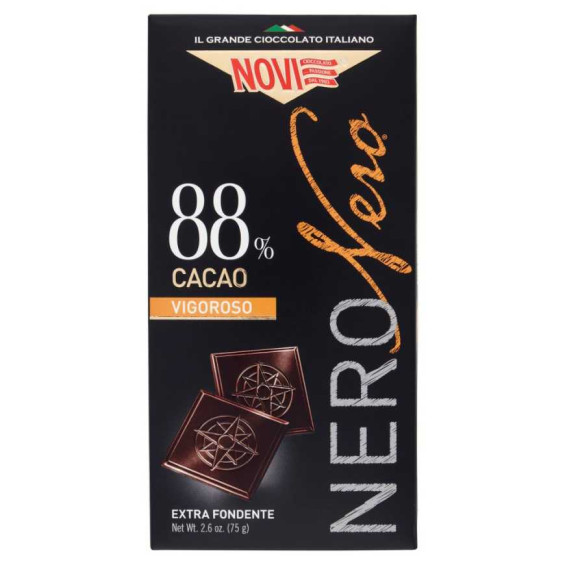 Novi Tavoletta Nero Nero 88% Extra Fondente Gr.75