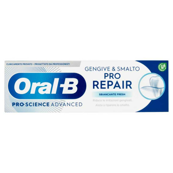 Oral-B Dentifricio Gengive & Smalto Professional Sbiancante Delicato Ml.75