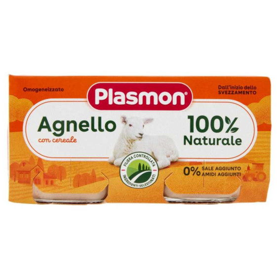 Plasmon Omogeneizzato Carne Agnello Gr.80X2