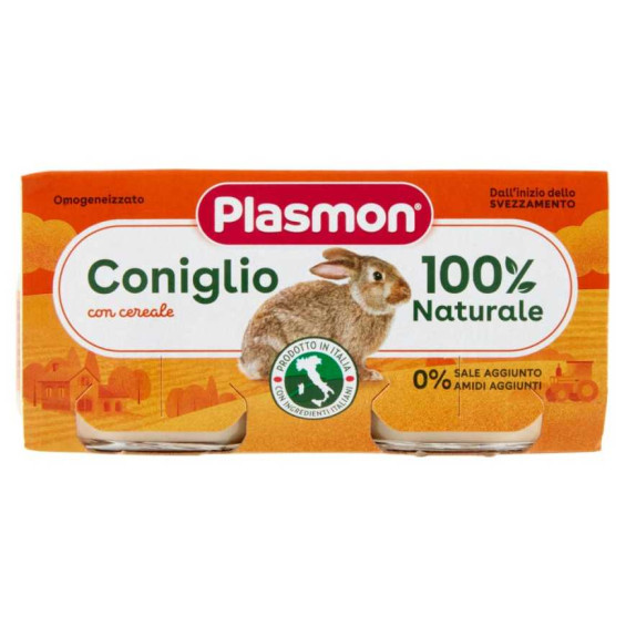 Plasmon Omogeneizzato Carne Coniglio Gr.80X2