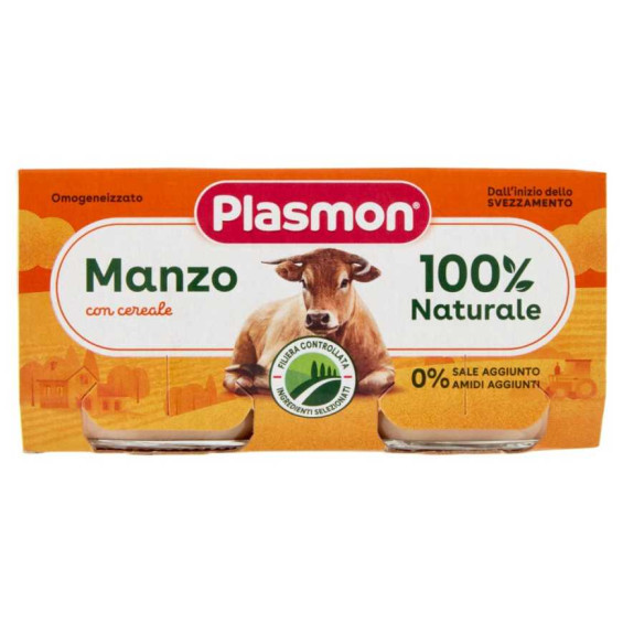 Plasmon Omogeneizzato Carne Manzo Gr.80X2