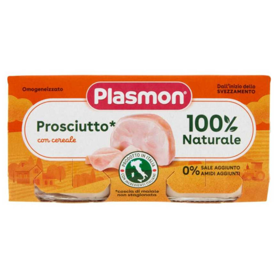 Plasmon Omogeneizzato Carne Prosciutto Cotto Gr.80X2