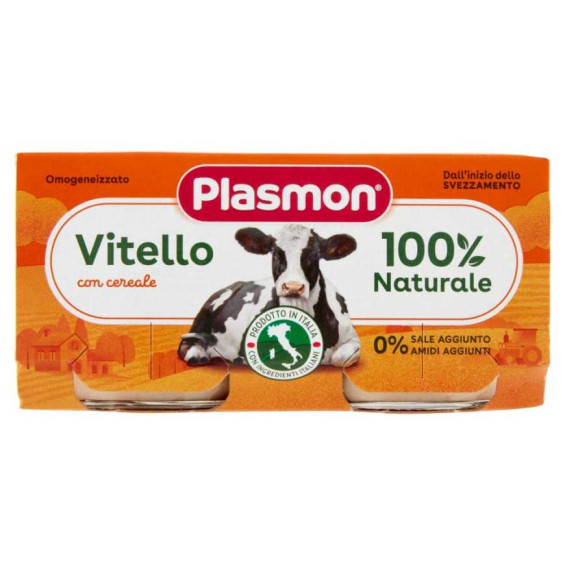 Plasmon Omogeneizzato Carne Vitello Gr.80X2