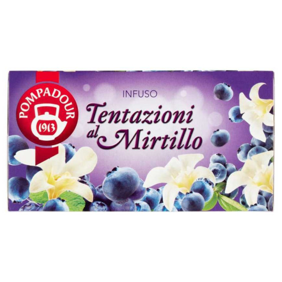 Pompadour Infuso Tentazione al Mirtillo 20 Filtri