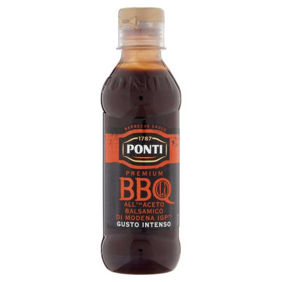 Ponti Barbecue Sauce Premium BBQ all'Aceto Balsamico di Modena IGP Gr.250