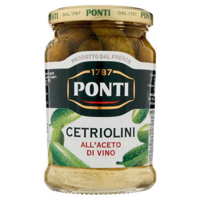 Ponti Cetriolini all'Aceto di Vino Gr.290