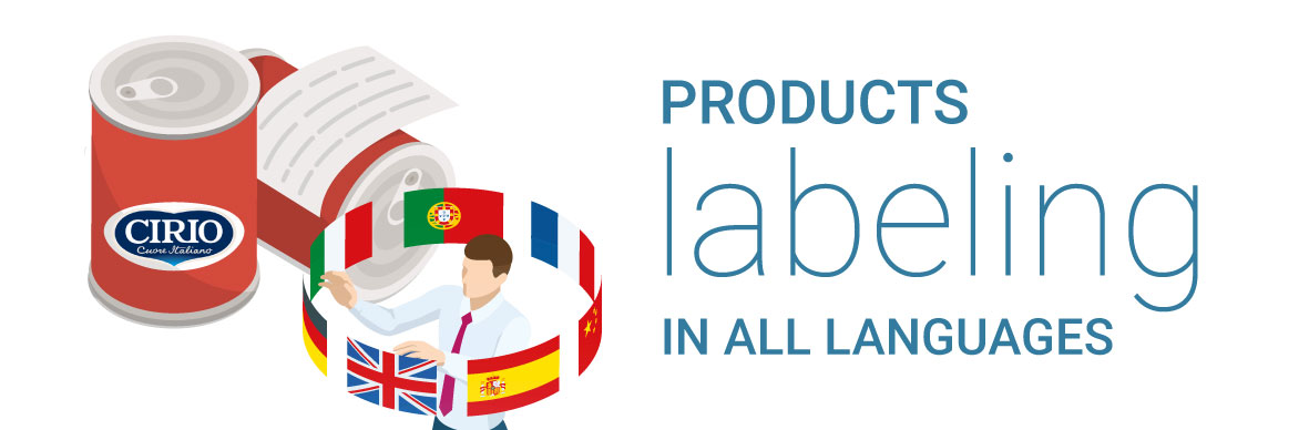 Bell Italia Products labelling