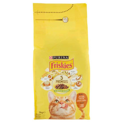 Purina Friskies Crocchette per Gatto con Pollo Tacchino e Verdure Kg.2