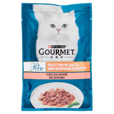 Purina Gourmet Perle Gatto Filettini con Salmone Gr.85