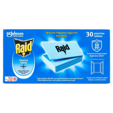 Raid Insetticida 30 Piastrine Inodore