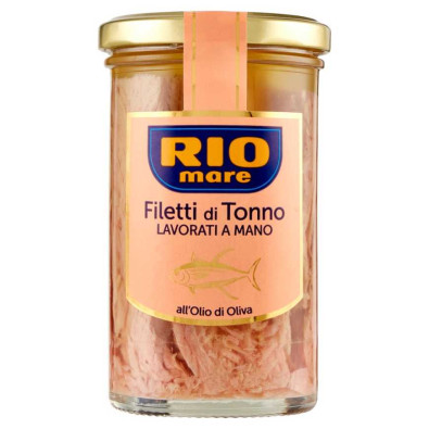 Rio Mare Filetti di Tonno Lavorati a Mano all'Olio di Oliva Gr.250