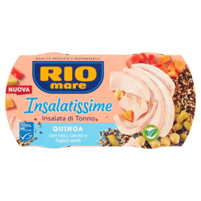 Rio Mare Insalatissime Tonno e Quinoa con Ceci, Carote e Fagioli Verdi Gr.160