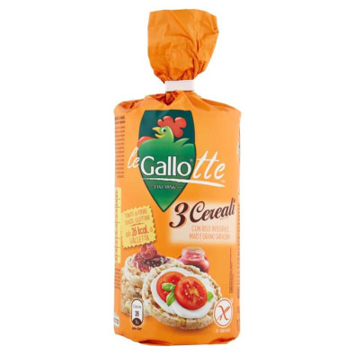 Riso Gallo Le Gallotte 3 Cereali con Riso Integrale, Mais e Grano Saraceno Gr.100