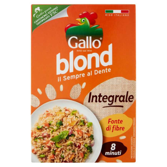 Riso Gallo Blond Integrale Gr.500