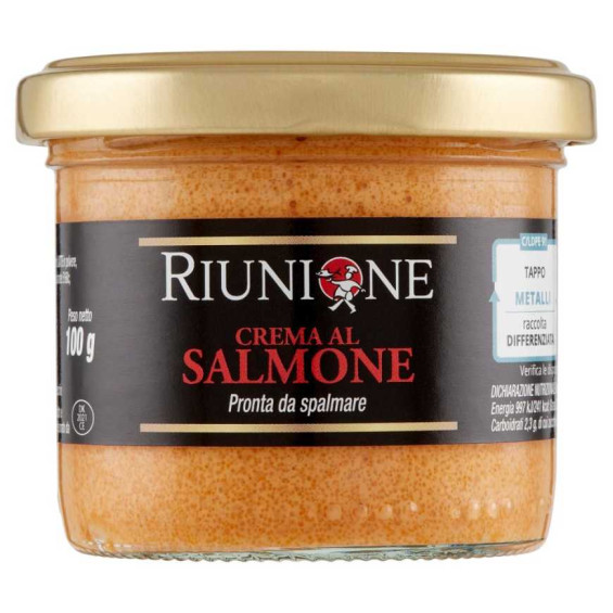 Riunione Crema al Salmone Vaso Vetro Gr.100