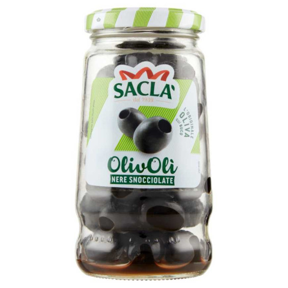 Sacla' Olive Nere Snocciolate Gr.135