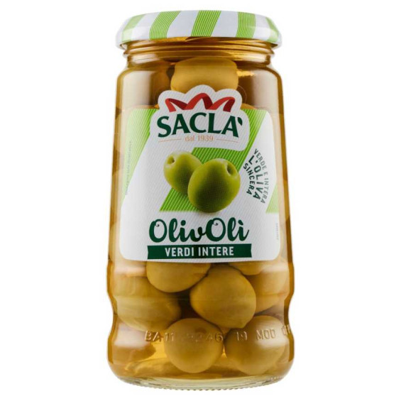 Sacla' Olive Verdi Intere Gr.290