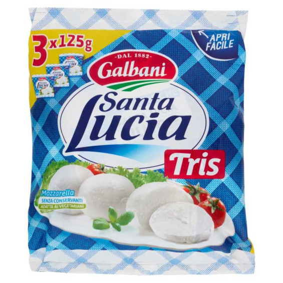 Santa Lucia Mozzarella Gr.100X3