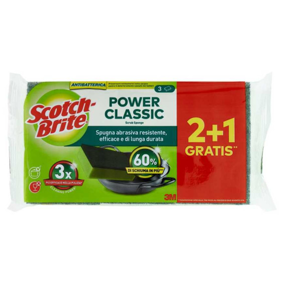 Scotch Brite Spugna Fibra Extrime X2+1