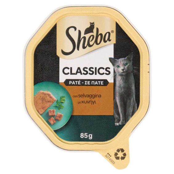 Sheba Pate' con Selvaggina per Gatti Gr.85