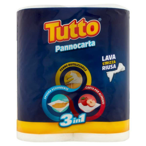 Tutto Pannocarta 3In1 X 2 Rotoli