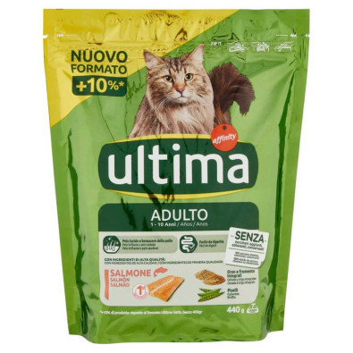 Ultima Cat Crocchette Adult con Salmone Gr.440