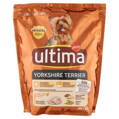 Ultima Dog Crocchette per Yorkshire al Pollo Gr.800