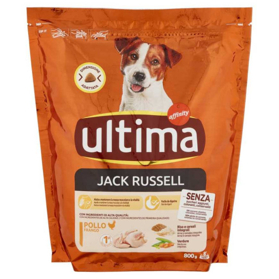 Ultima Dog Jack Russell Pollo Gr.800