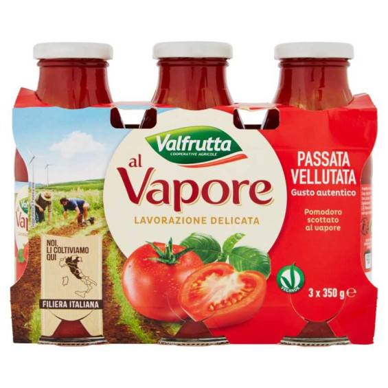 Valfrutta al Vapore Passata Vellutata Gr.350 X Pz.3