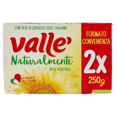 Valle' Margarina Naturalmente Olio di Girasole Gr.250X2