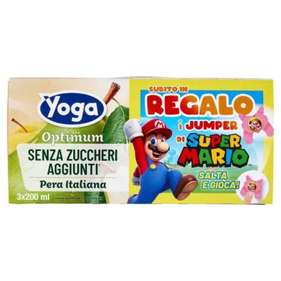 Yoga Optimum Succo Pera Italiana senza Zuccheri Aggiunti Ml.200 X 3